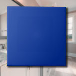 Carreau Couleur solide de cobalt électrique | Classic Eleg<br><div class="desc">Couleur solide de cobalt électrique | Classique | Élégant | tendance | Style | Cadeau</div>
