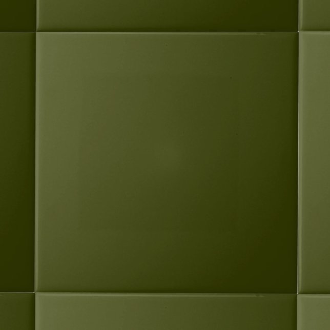 Carreau Couleur solide foncée simple en olive (Créateur téléchargé)