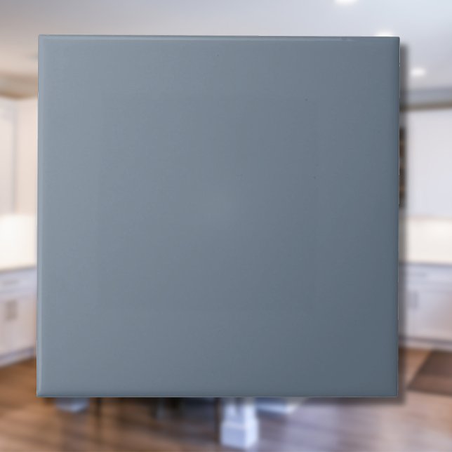 Carreau Couleur solide gris ardoise | Classic Elegant (Créateur téléchargé)