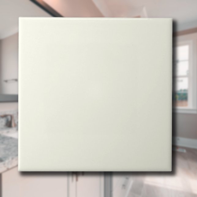 Carreau Couleur solide ivoire | Classic Elegant (Créateur téléchargé)