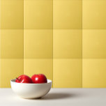 Carreau Couleur solide jaune pâle<br><div class="desc">Design jaune foncé et coloré.</div>