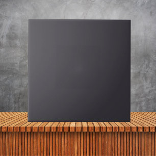 Carreau Couleur solide minimaliste noir cygne