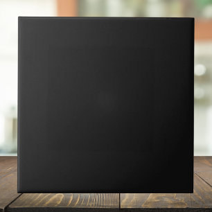 Carreau Couleur solide noir onyx Classic Elegant