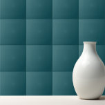 Carreau Couleur solide Oceanic Turquoise<br><div class="desc">Couleur solide Design océanique Turquoise uni.</div>