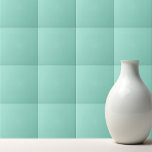Carreau Couleur solide Plage Verre uni aqua vert menthe<br><div class="desc">Couleur solide Beach Verre uni aqua vert menthe design.</div>