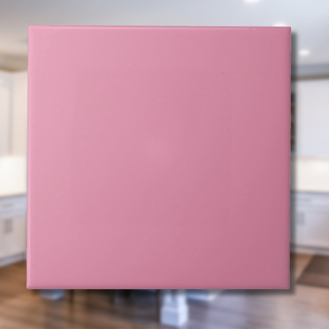 Carreau Couleur solide rose bonbon | Classic Elegant (Créateur téléchargé)
