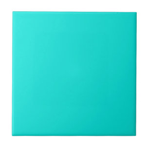 Carreau Couleur solide turquoise brillante