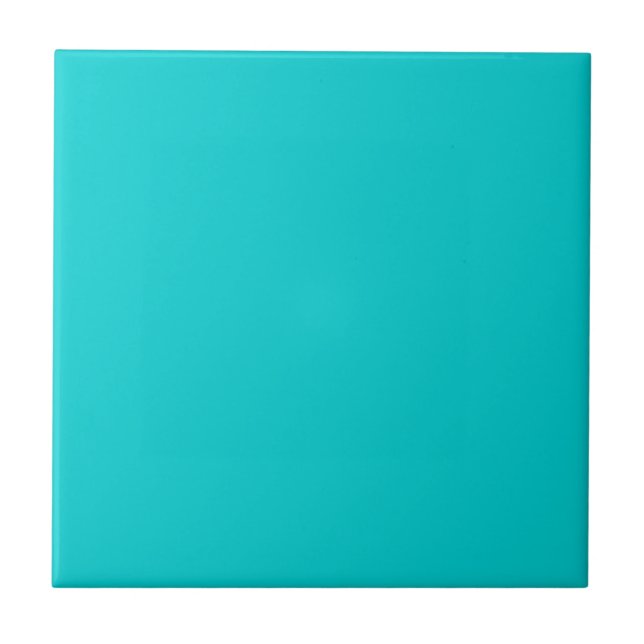 Carreau Couleur solide Turquoise foncée (Devant)