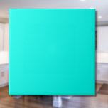 Carreau Couleur solide Turquoise Néon | Classique | Élégan<br><div class="desc">Couleur solide Turquoise Néon | Classique | Élégant | tendance | Style | Cadeau</div>