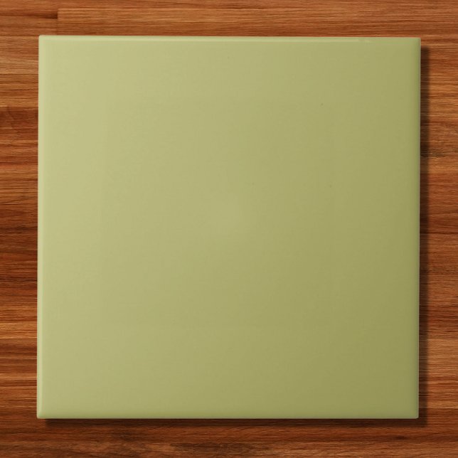 Carreau Couleur solide vert olive (Créateur téléchargé)