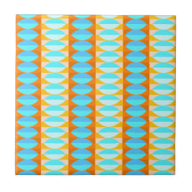 Couleur Turquoise Bleu Orange Jaune Motif