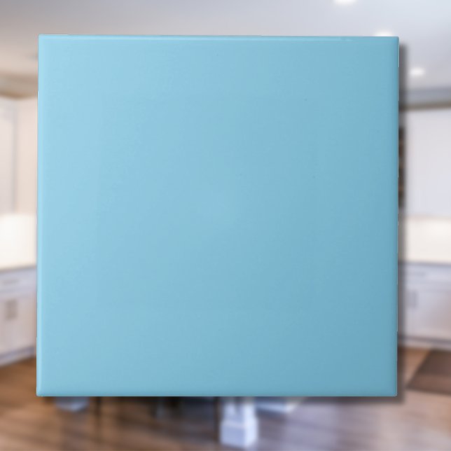 Carreau Couleur uni bleu ciel | Classique | Élégant (Créateur téléchargé)