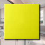 Carreau Couleur uni jaune néon | Classique | Élégant<br><div class="desc">Couleur uni jaune néon | Classique | Élégant | tendance | Style | Cadeau</div>