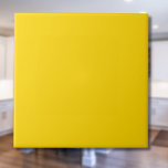 Carreau Couleur uni jaune or | Classic Elegant<br><div class="desc">Couleur uni jaune or | Classique | Élégant | tendance | Style | Cadeau</div>