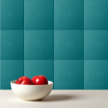 Carreau Couleur uni profond Aqua turquoise<br><div class="desc">Design turquoise Deep Aqua couleur uni.</div>