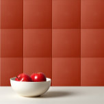 Carreau Couleur uni rouge brûlé orange<br><div class="desc">Conception rouge orangé clair et uni.</div>