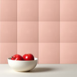 Carreau Couleur uni simple délicat Tropical Peach<br><div class="desc">Couleur uni simple délicat design Tropical Peach.</div>