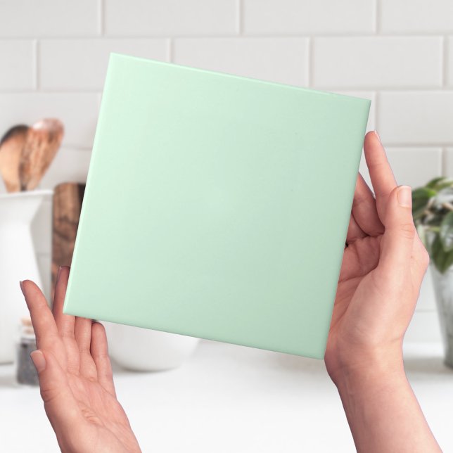 Carreau couleur verte (mint green solid color plain tiles)