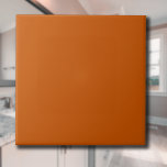 Carreau Couleur vive orange brûlée | Classique | Élégant<br><div class="desc">Couleur vive orange brûlée | Classique | Élégant | tendance | Style | Cadeau</div>