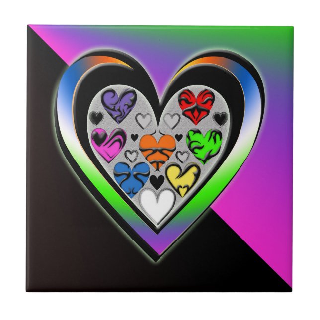 Carreau Couleurs d'amour (Devant)