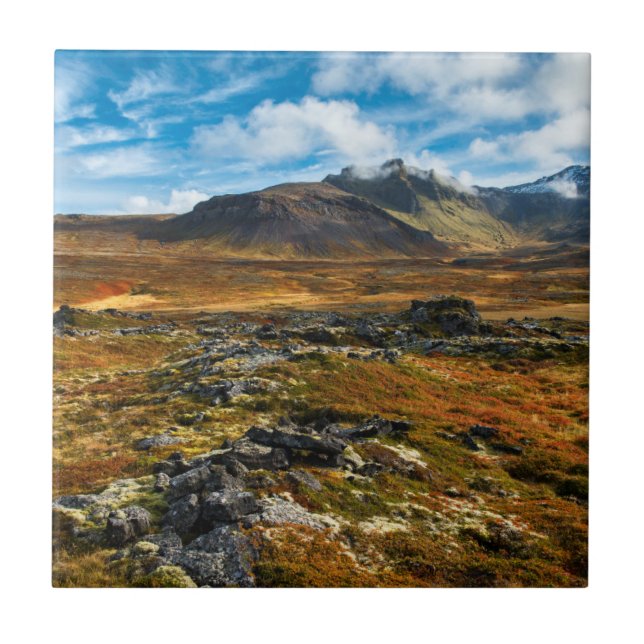 Carreau Couleurs d'automne sur le paysage (Devant)