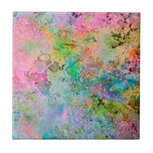 Carreau Couleurs de néon coloré cool abstrait image en m