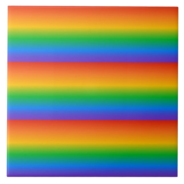 Carreau Couleurs dégradées arc-en-ciel (Devant)