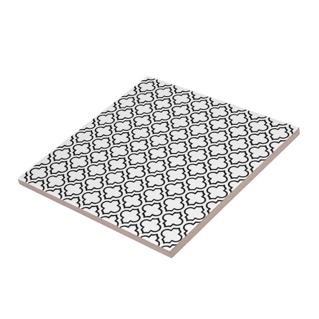 Carreau Couleurs DIY Motif Quatrefoil Marocain #5DS (Côté)