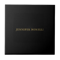 Couleurs d'or noir professionnel tendance moderne