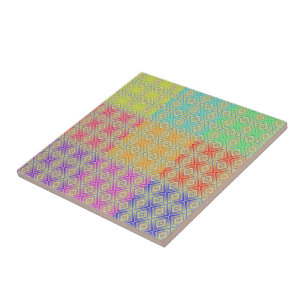 Carreau Couleurs Du Motif Diamant Alternative Rainbow