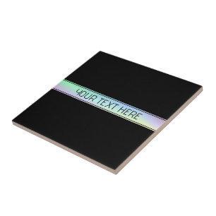 Carreau Couleurs Modernes Dégradées & Texte Modifiable