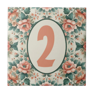 Carreau Country Cottage Floral Personnalisable