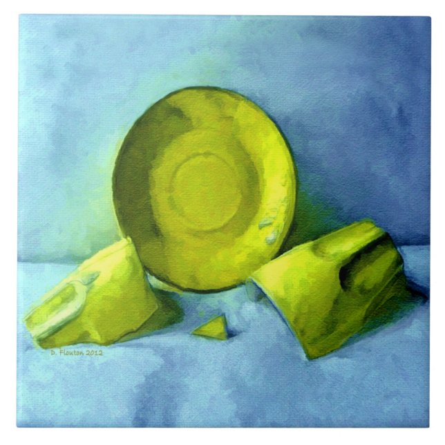 Carreau Coupe cassée et soucoupe (Devant)