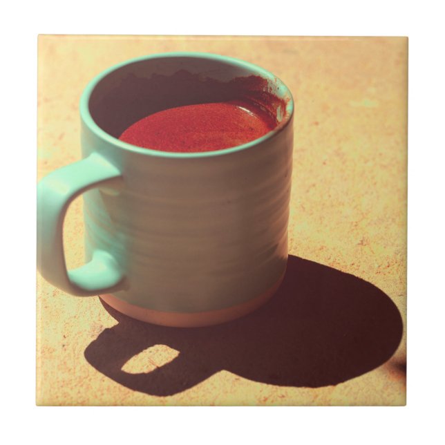 Carreau Coupe de Mug de mousse riche en café turc (Devant)