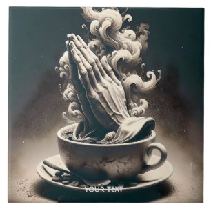 Carreau Coupe Imaginaire Mains Cute Coffee Cup