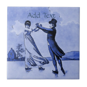 Carreau Couple Ice Ski Carrelage, Néerlandais Look, Person