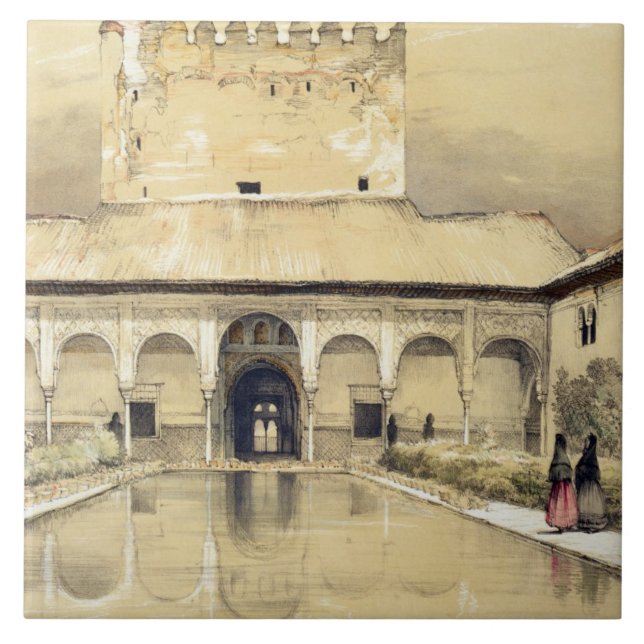 Carreau Cour des myrtes (Patio de los Arrayanes) et (Devant)