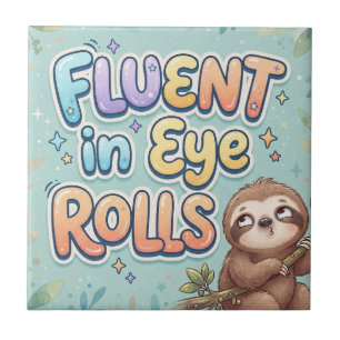 Carreau Courant en Roulement des Yeux Paresseux Drôle e