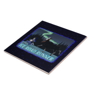 Carreau Coureur de route sur glace