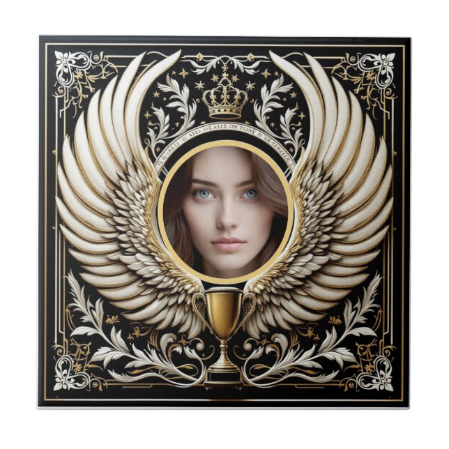 Carreau Couronne ailée opulente (Devant)