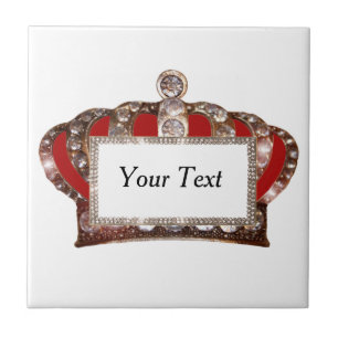 Carreau Couronne de roi personnalisée