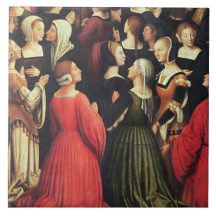 Carreau Couronnement de la Vierge, 1513 (huile sur