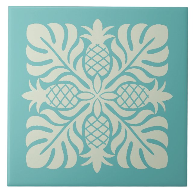 Carreau Courtepoint Hawaïen Ananas (Devant)