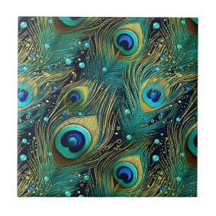 Carreau Coussin de jet Peacock Passion