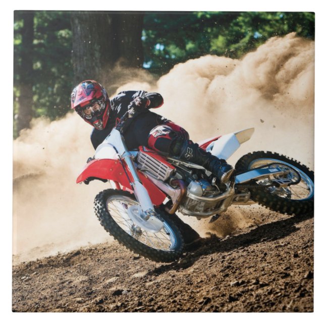 Carreau coussin de motocross (Devant)
