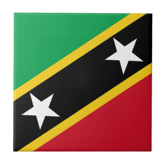 Carreau Coût bas ! Saint Kitts et drapeau du Niévès