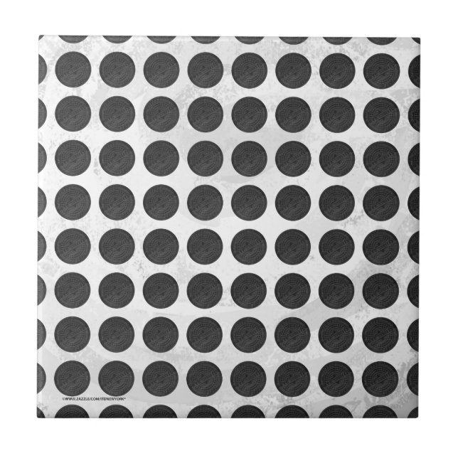 Carreau Couvercles de trou en marbre noir (Devant)