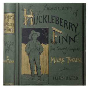 Carreau Couverture des "aventures de Huckleberry Finn" par
