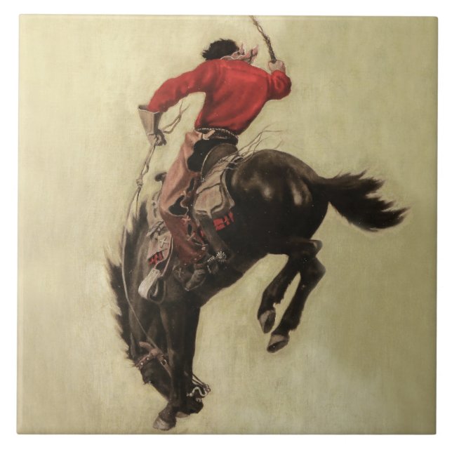 Carreau Couverture du magazine « Bucking Bronco » par NC W (Devant)