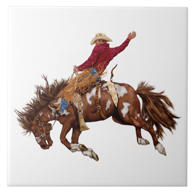Carreau Cow-boy de Rodéo  (Devant)
